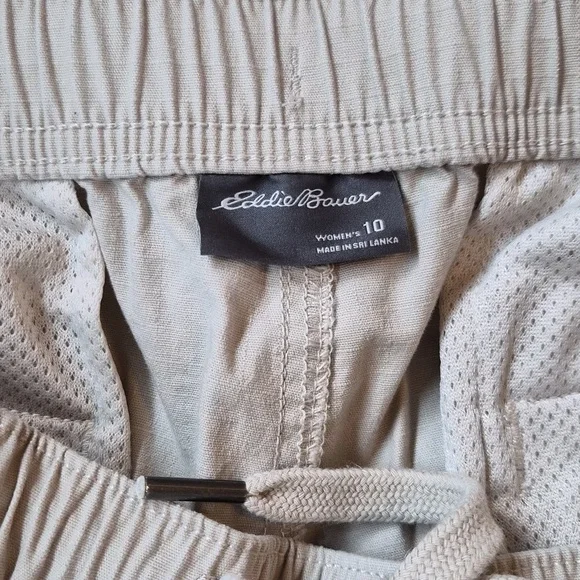 Eddie Bauer Light Tan Ripstop Cargo Pants 10 - Picture 3 of 5